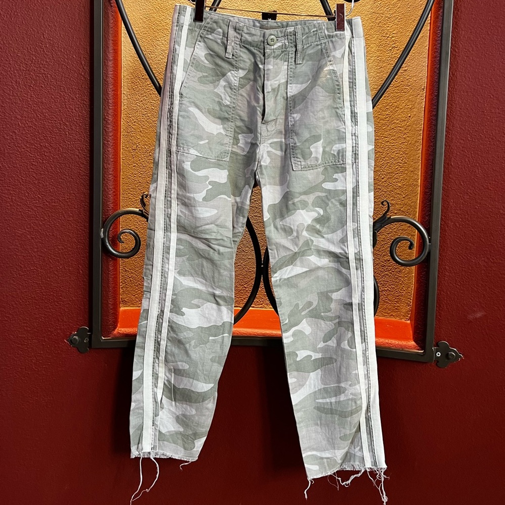 White Camo Mother Pants